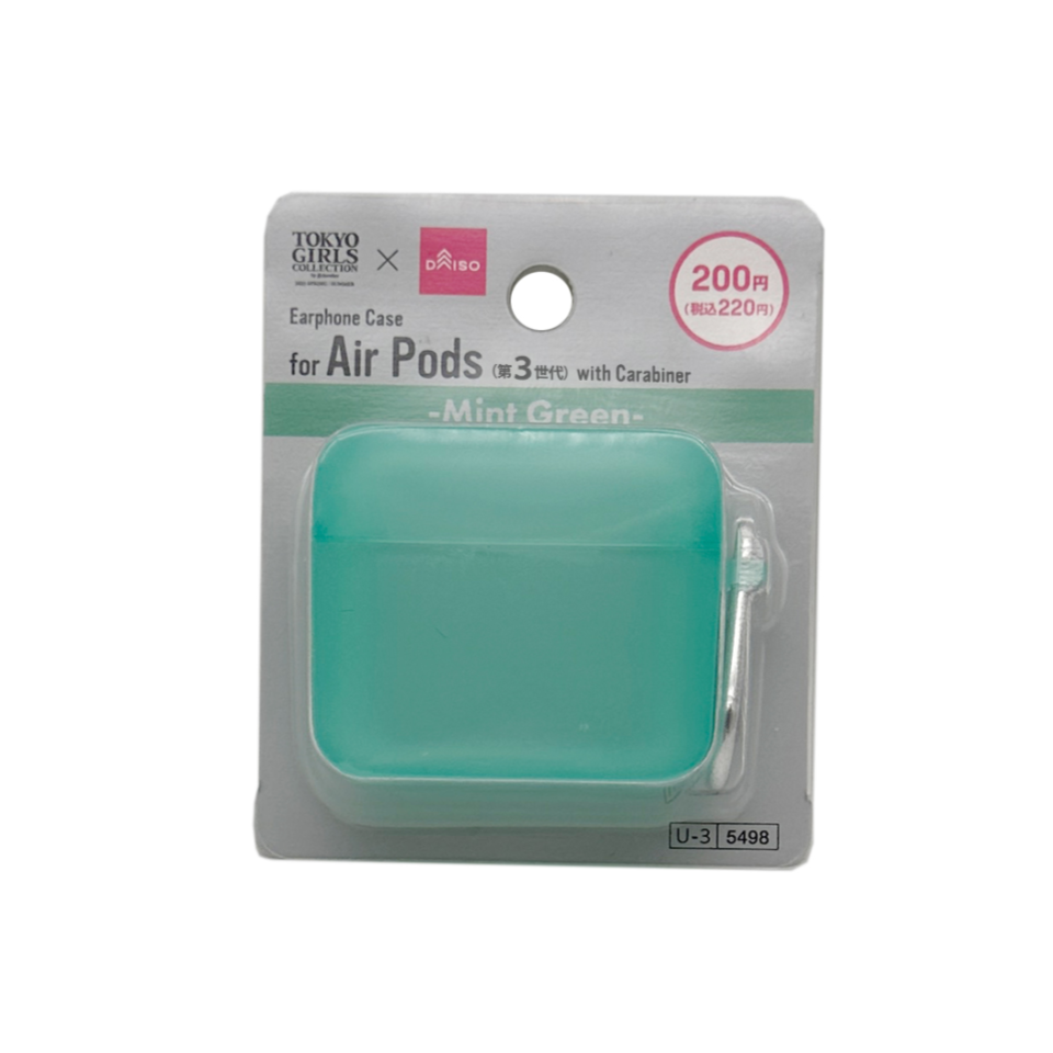 Clear Earphone Case Green