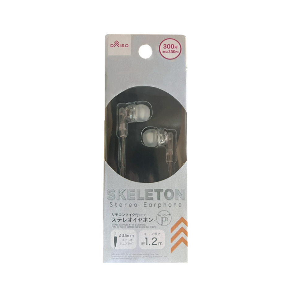 Stereo Earphone with Microphone Clear