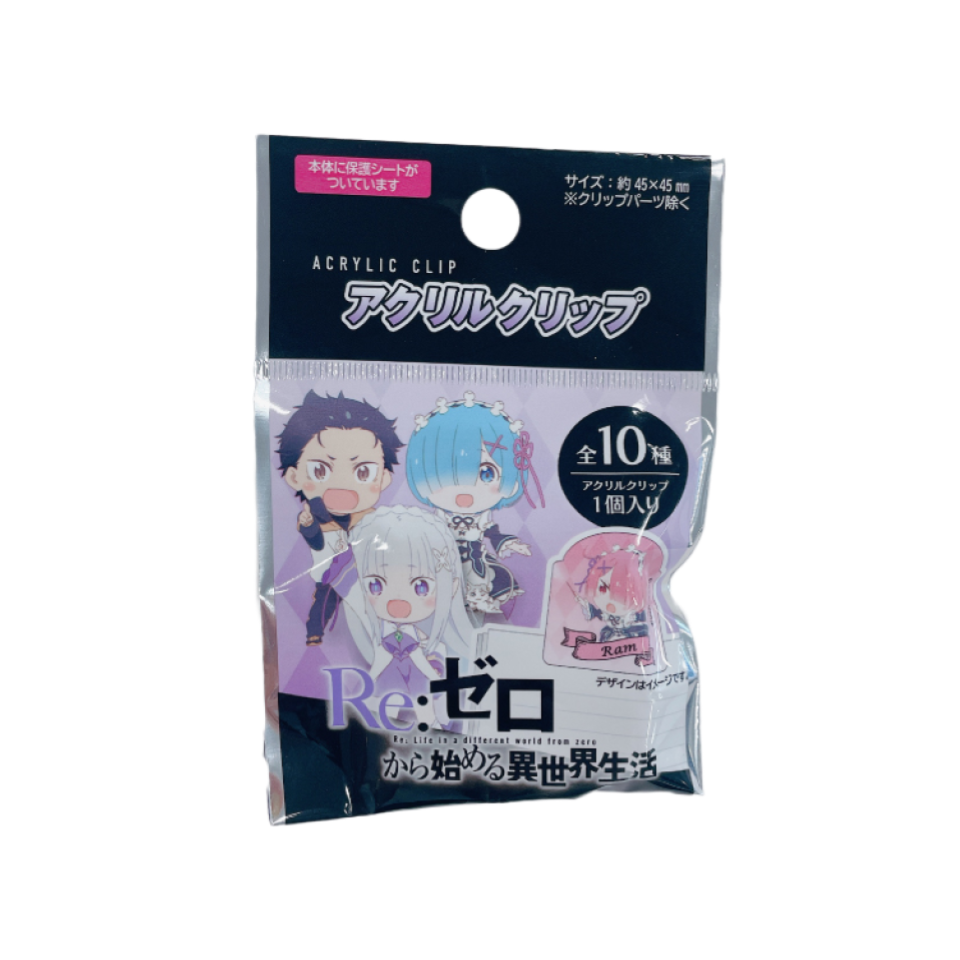 Acrylic Clip Re:ZERO - Starting Life in Another World