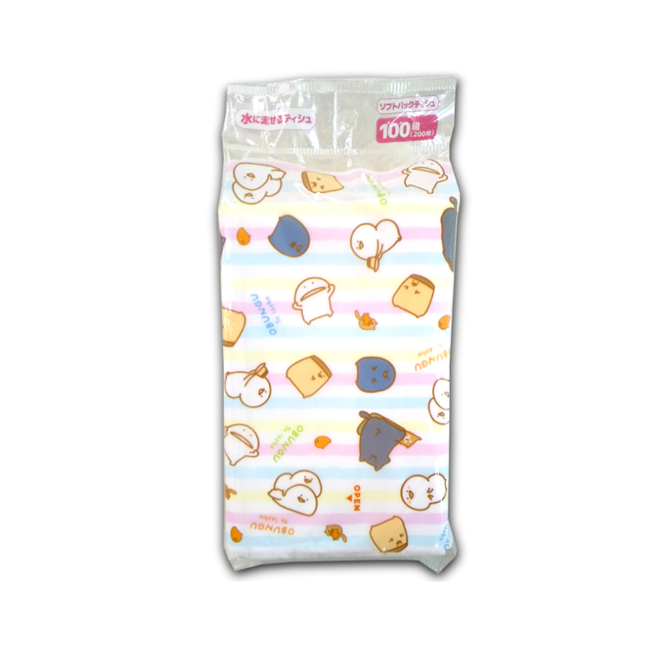 Flushable Soft Pack Tissues 100 Packs