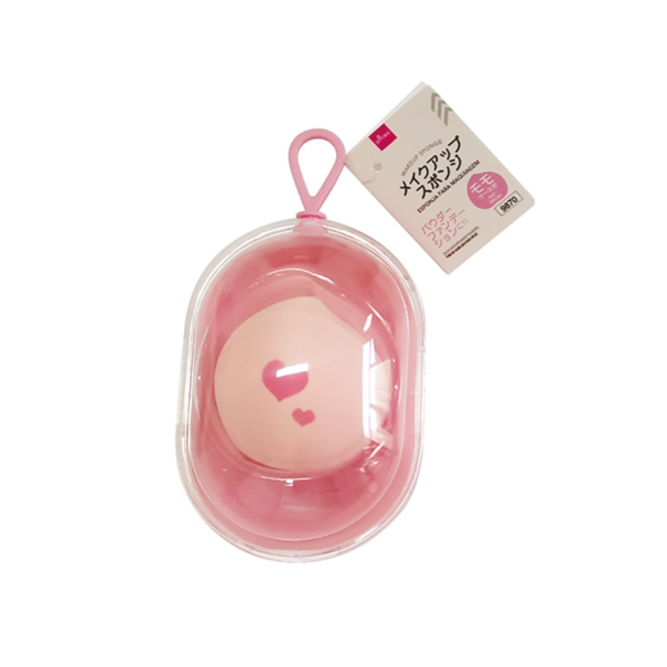 Makeup Sponge Peach with Case