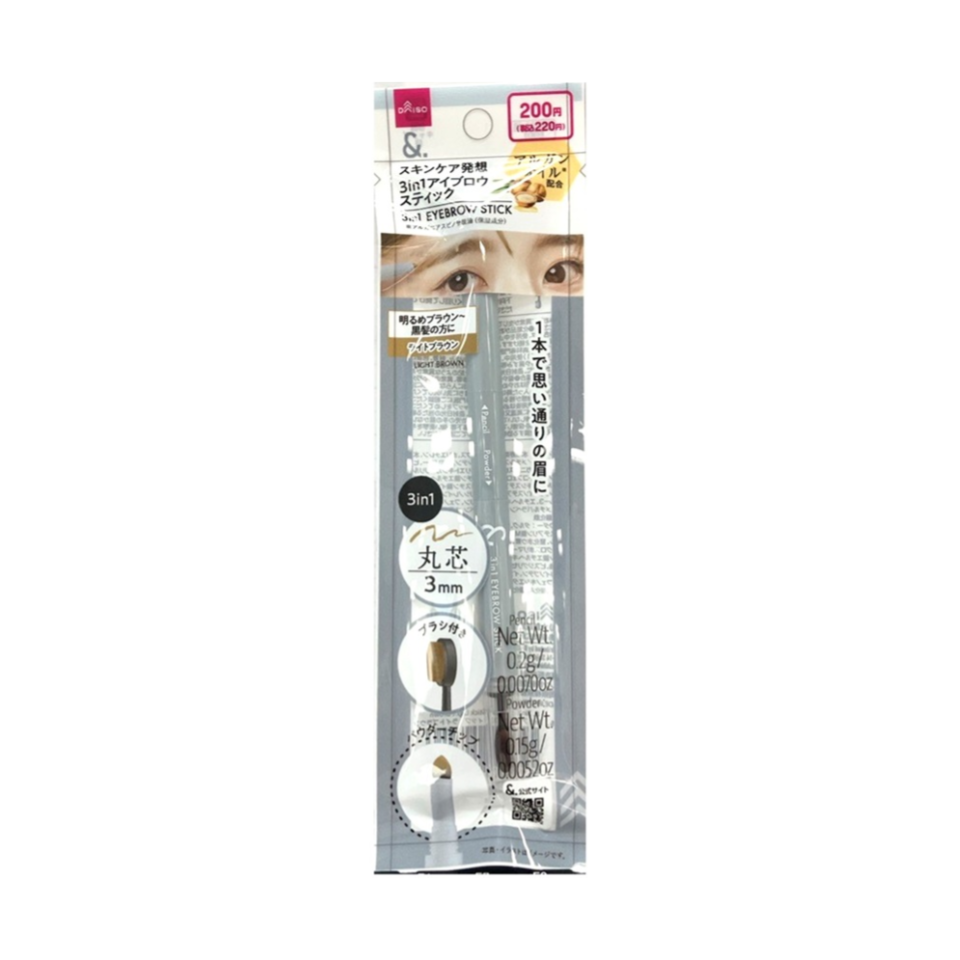 &. Eyebrow Stick Light Brown 3in1