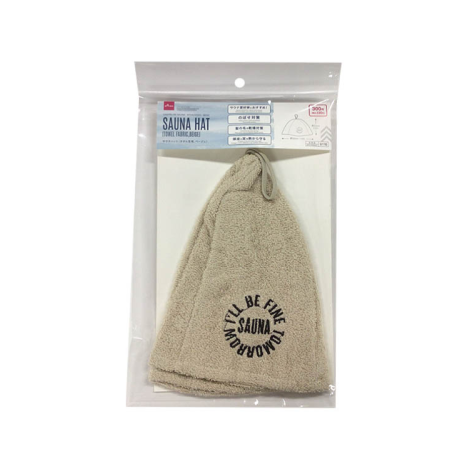 Sauna Hat Towel Fabric Beige