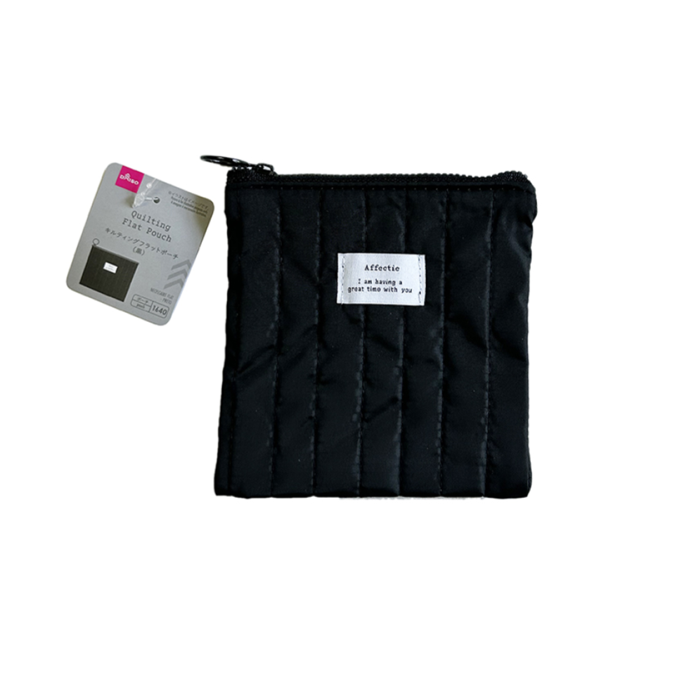 Quilting Flat Pouch Black