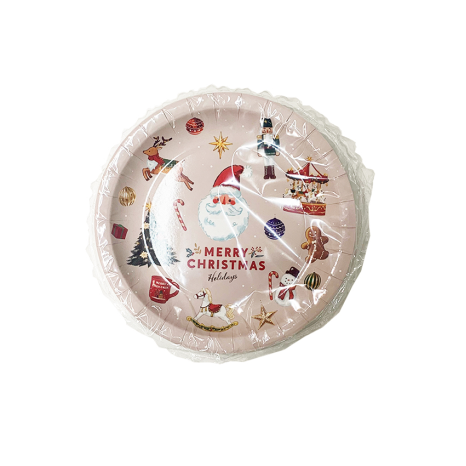 Christmas Paper Plate 10pcs 18cm
