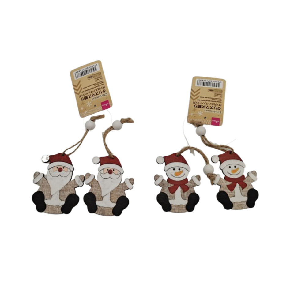 Christmas Decoration Basic Santa and Snowman
