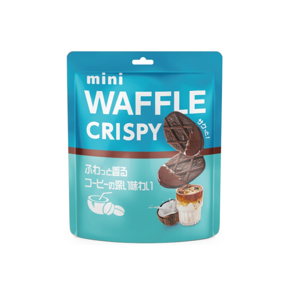 Merry-Go-Round Mini Waffle Crispy Coconut Latte Flavor 48g
