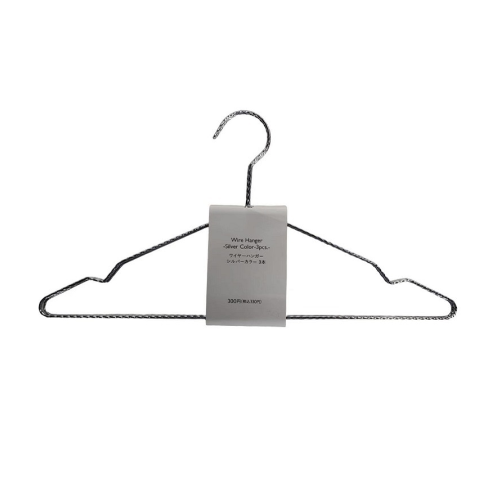 Wire Hanger Silver 3pcs