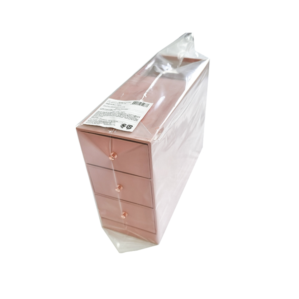 Three Tiered Stationery Storage Box Pink