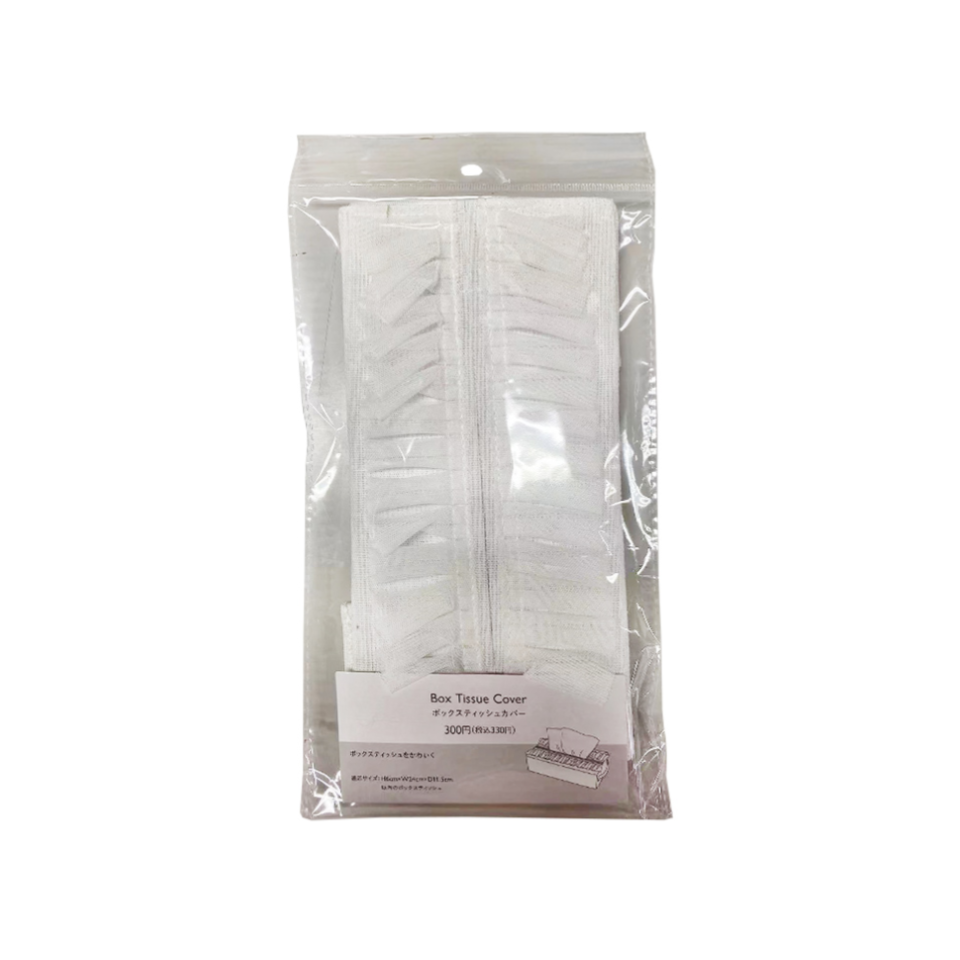 Tulle Box Tissue Cover White