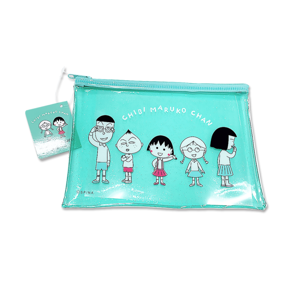 Glitter Pouch Large Chibimaruko Chan Simple