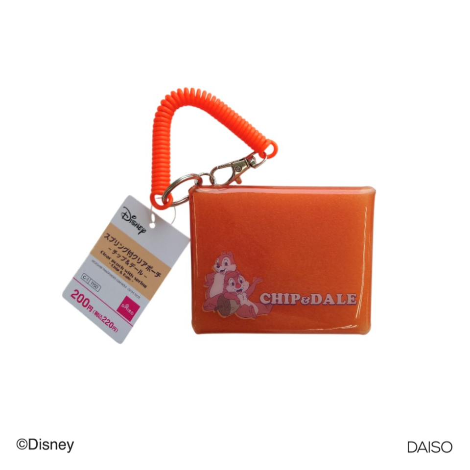 Clear Pouch with Spring Chip & Dale