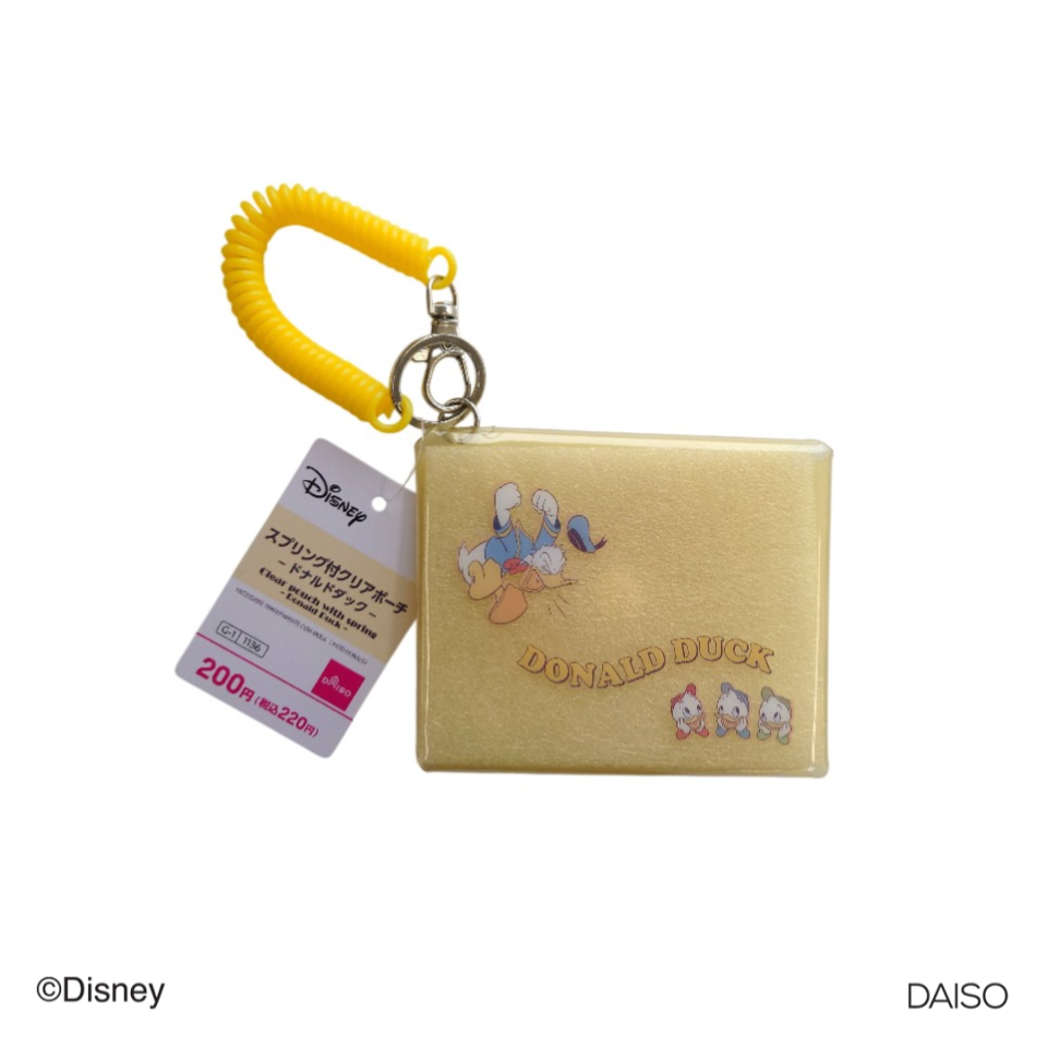 Clear Pouch with Spring Donald Duck