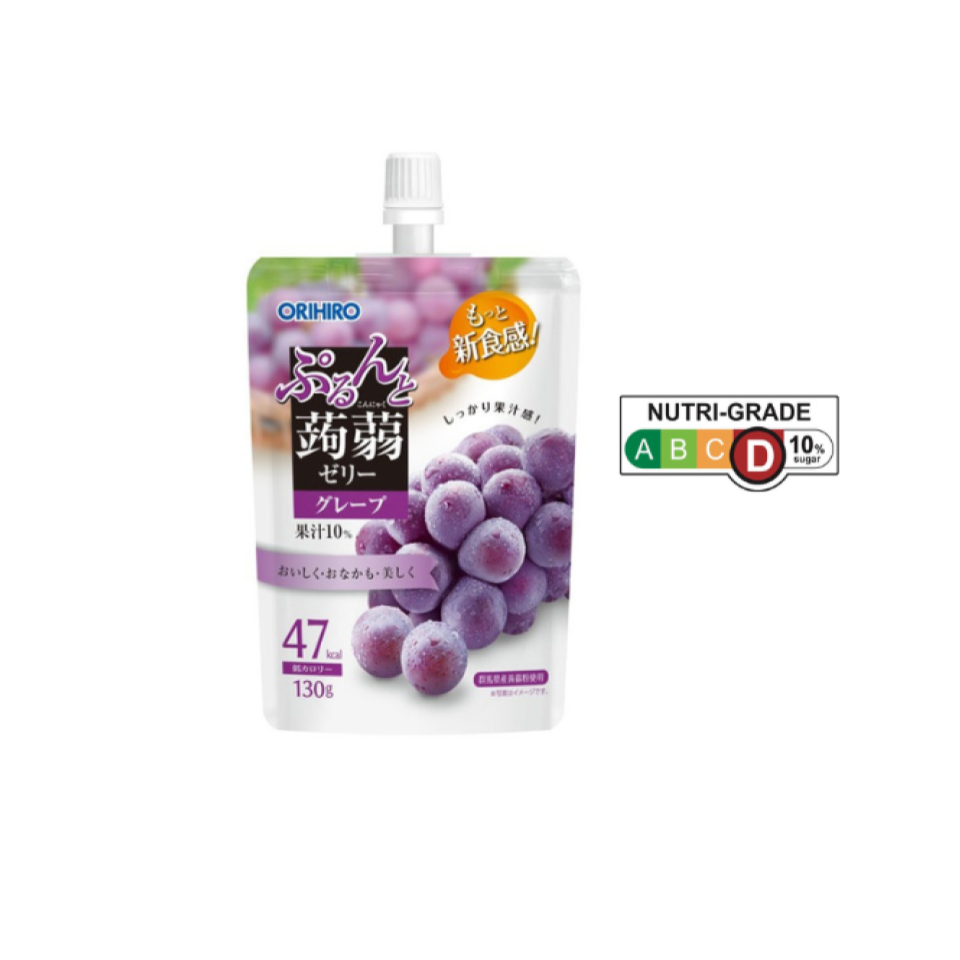 Orihiro Konjac Jelly Standing Pouch Grape 130g