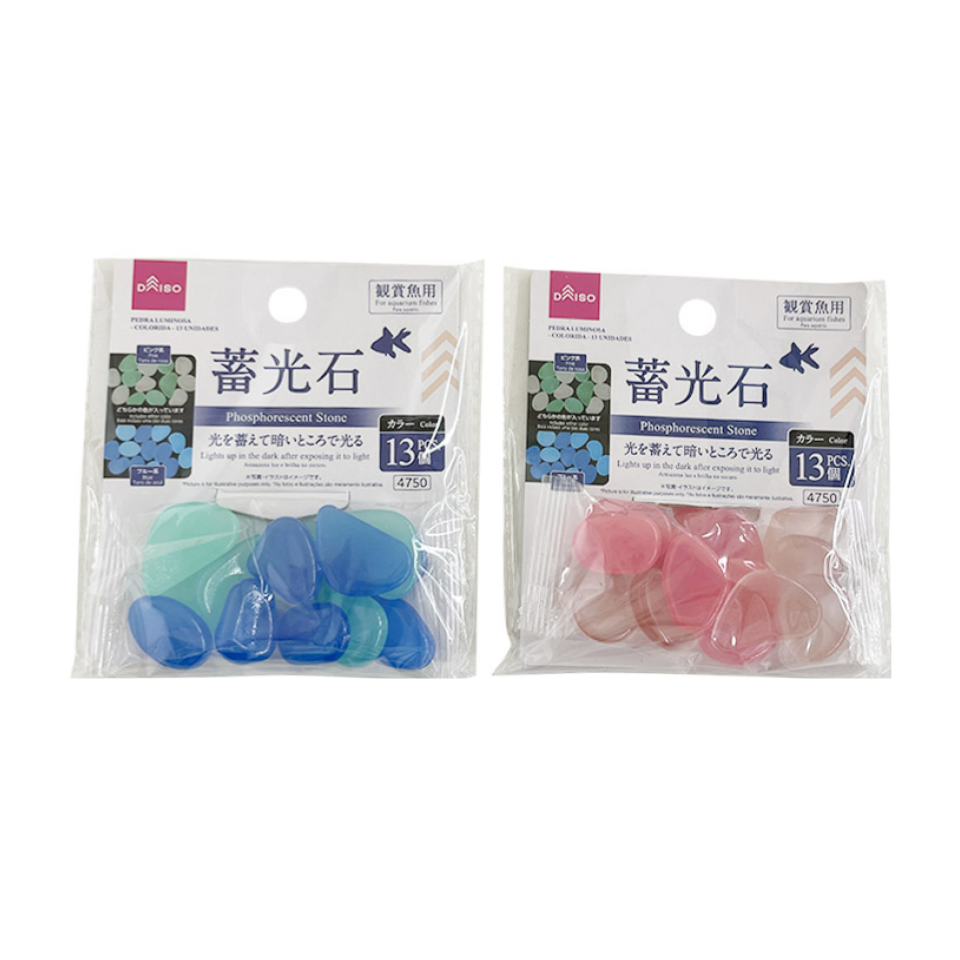 Phosphorescent Stone Color Blue/Pink