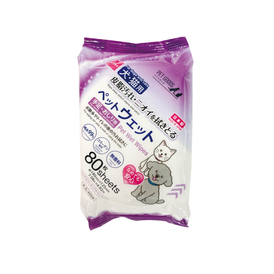 Pet Wet Wipes 80 sheets