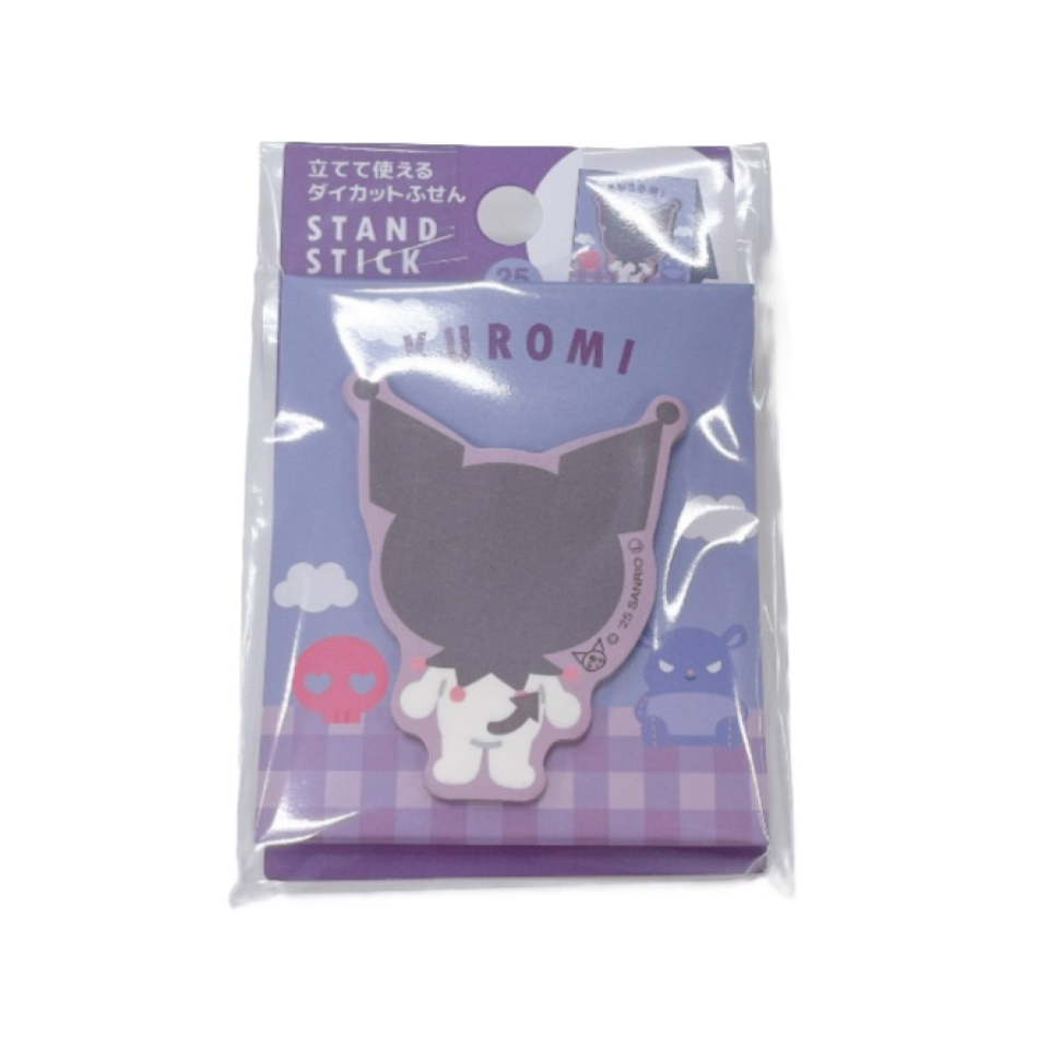 Standable Die Cut Sticky Note Kuromi Purple