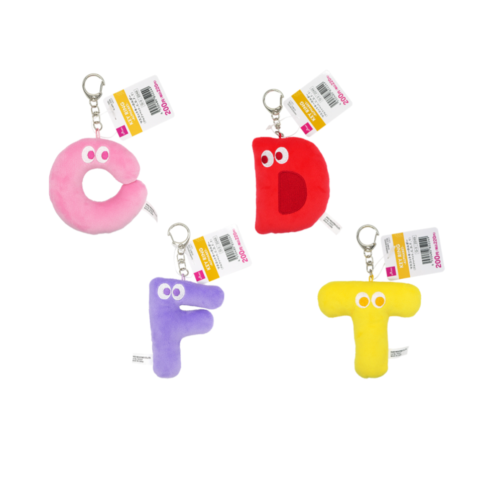 Mascot Keychain Alphabet C/D/F/T