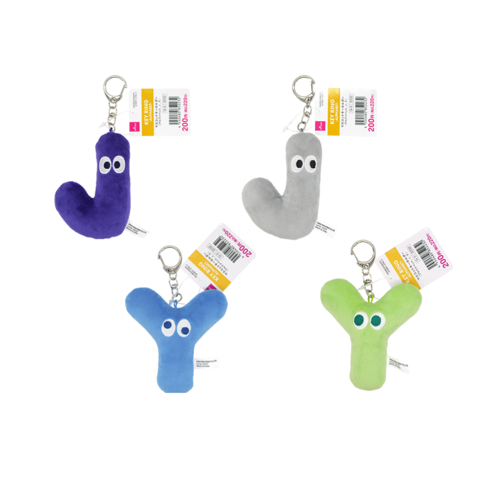 Mascot Keychain Alphabet J/Y