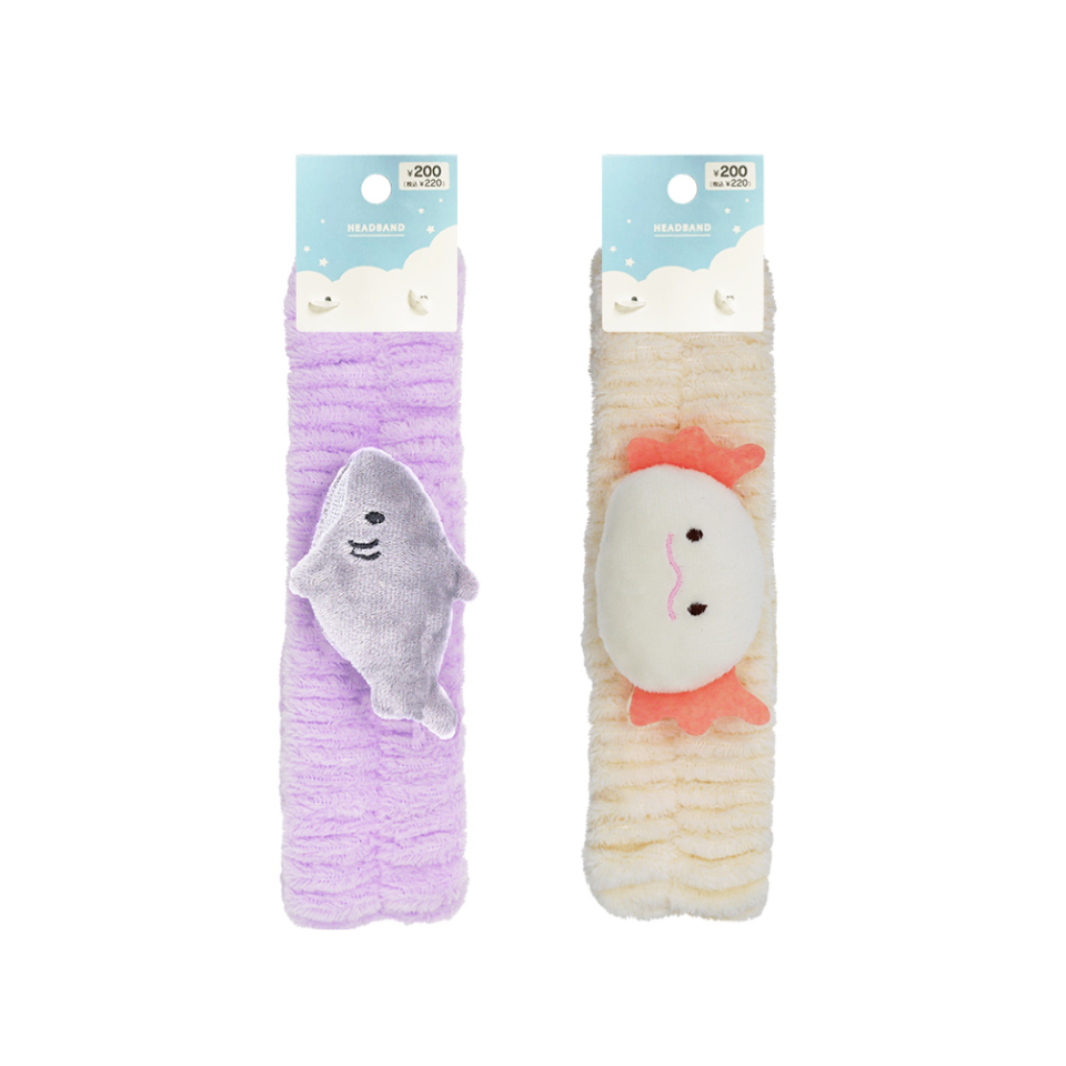 Fluffy Hair Band Shark/Axolotl
