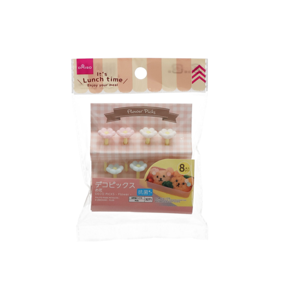 Deco Picks Flower 8pcs
