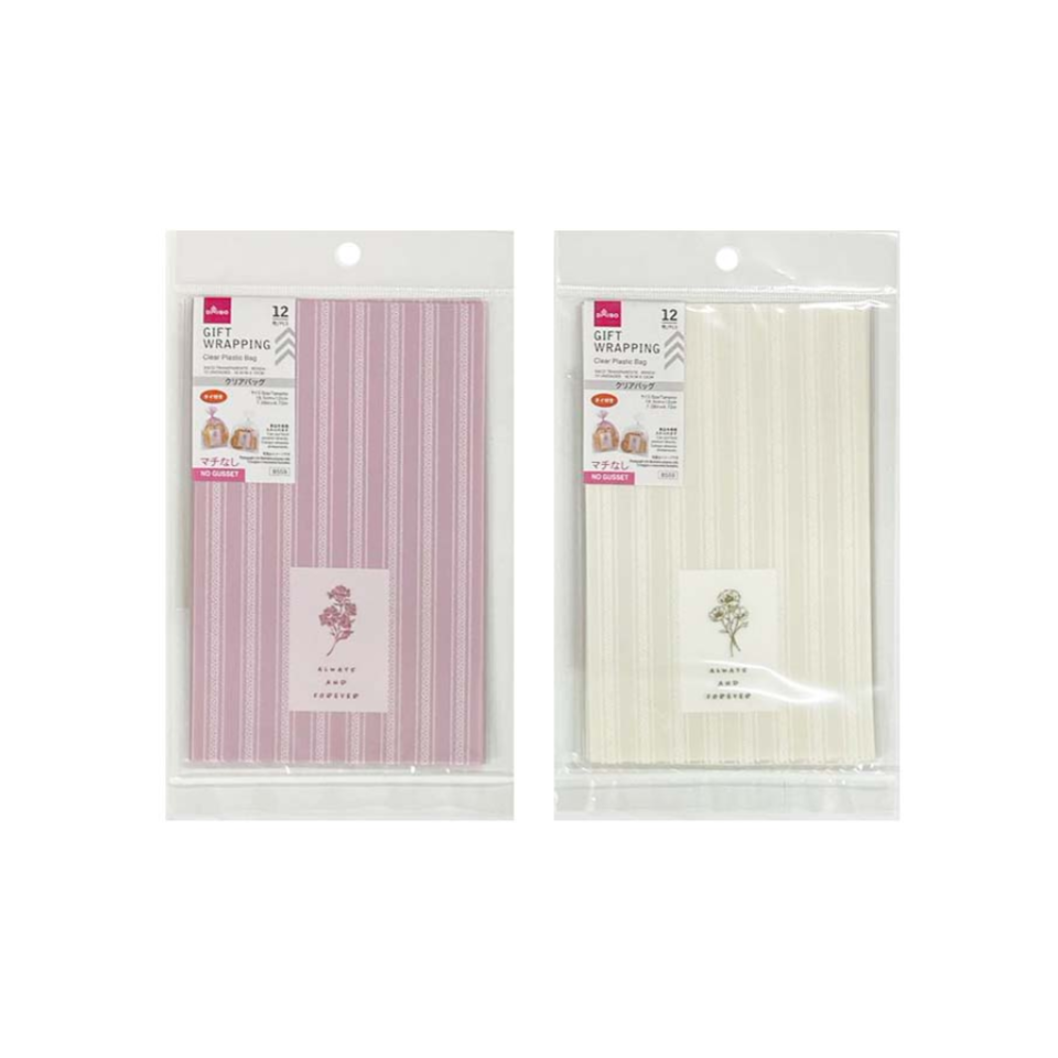 Clear Plastic Bag Lace 18.5cm x 12cm 12pcs