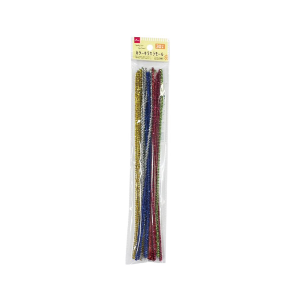 Sparkly Color Pipe Cleaner Long 30 pc