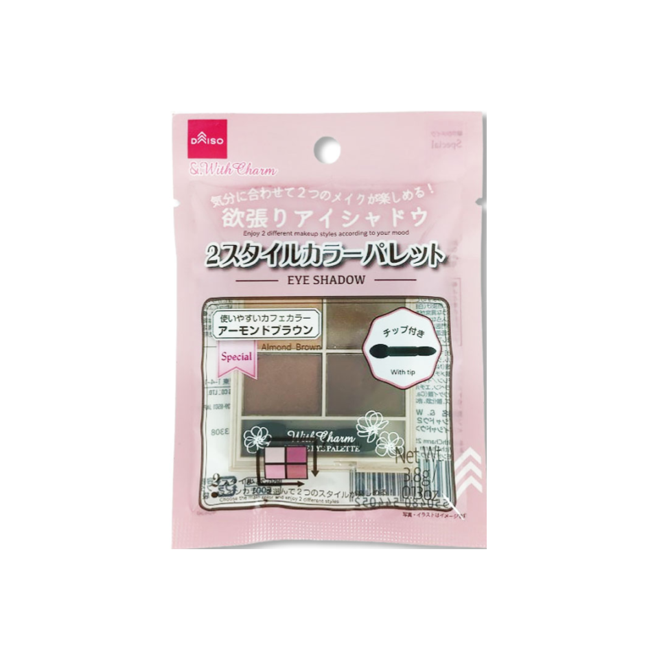 &.With Charm Two Style Eye Palette Almond Brown