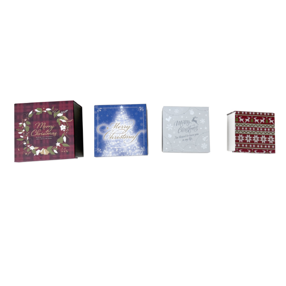 Christmas Mini Gift Box with Message Card Square