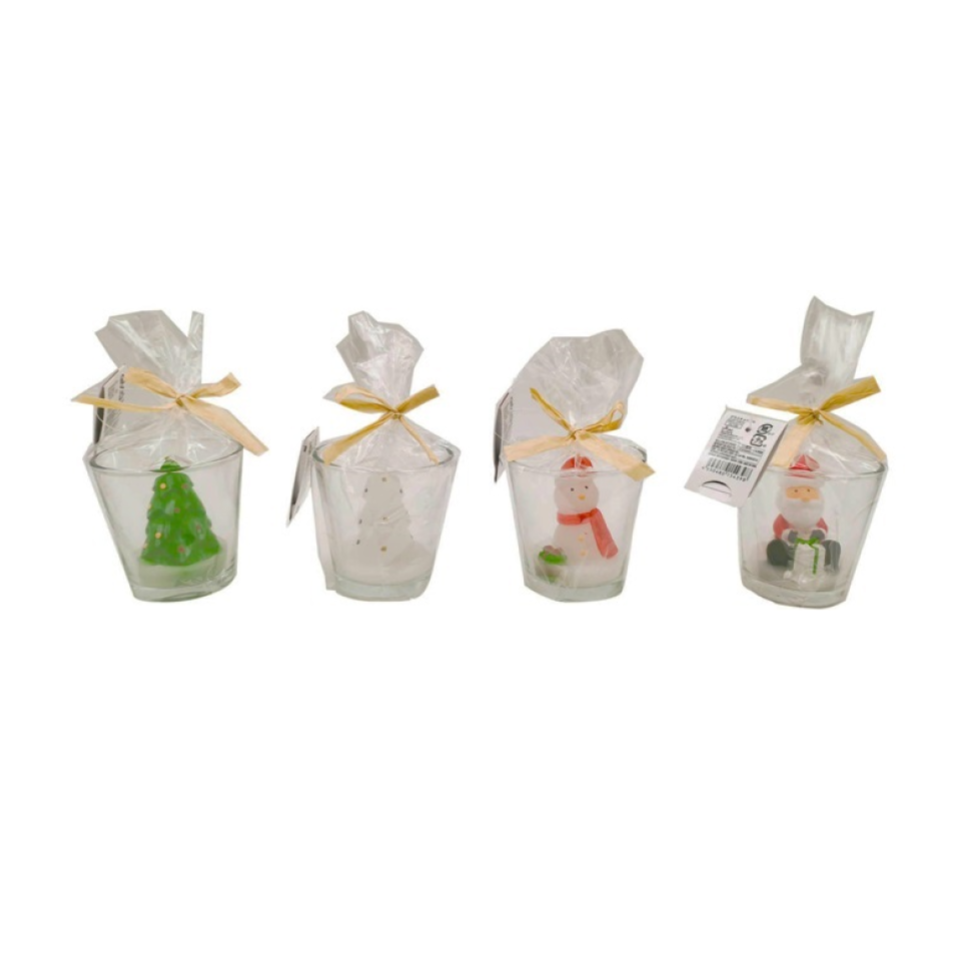 Christmas Glass Candle