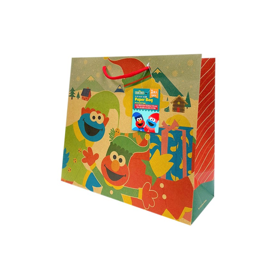 Christmas Sesame Street Paper Bag XL