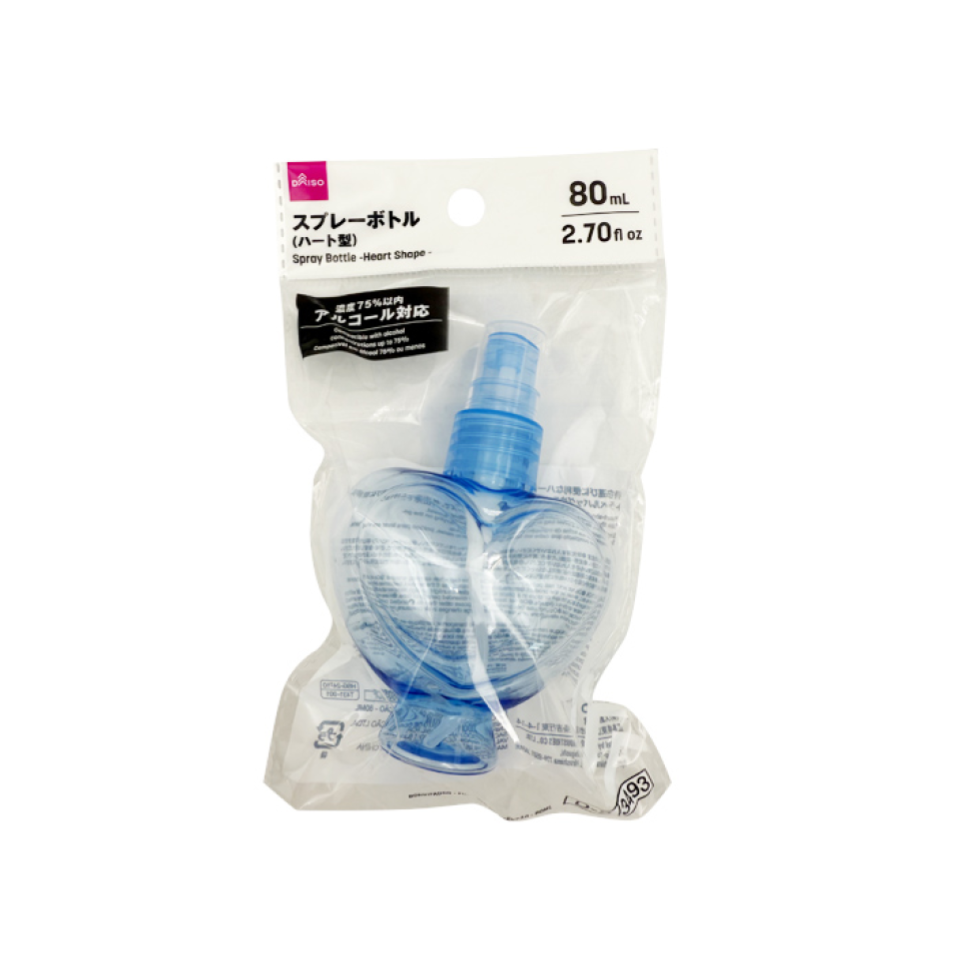 Spray Bottle Heart Shape 80ml