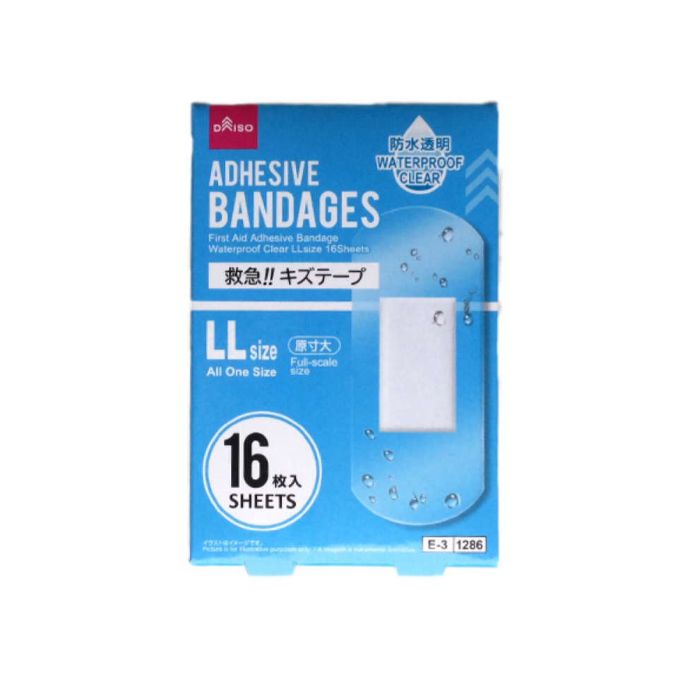 First Aid Adhesive Bandage Waterproof Clear LL Size