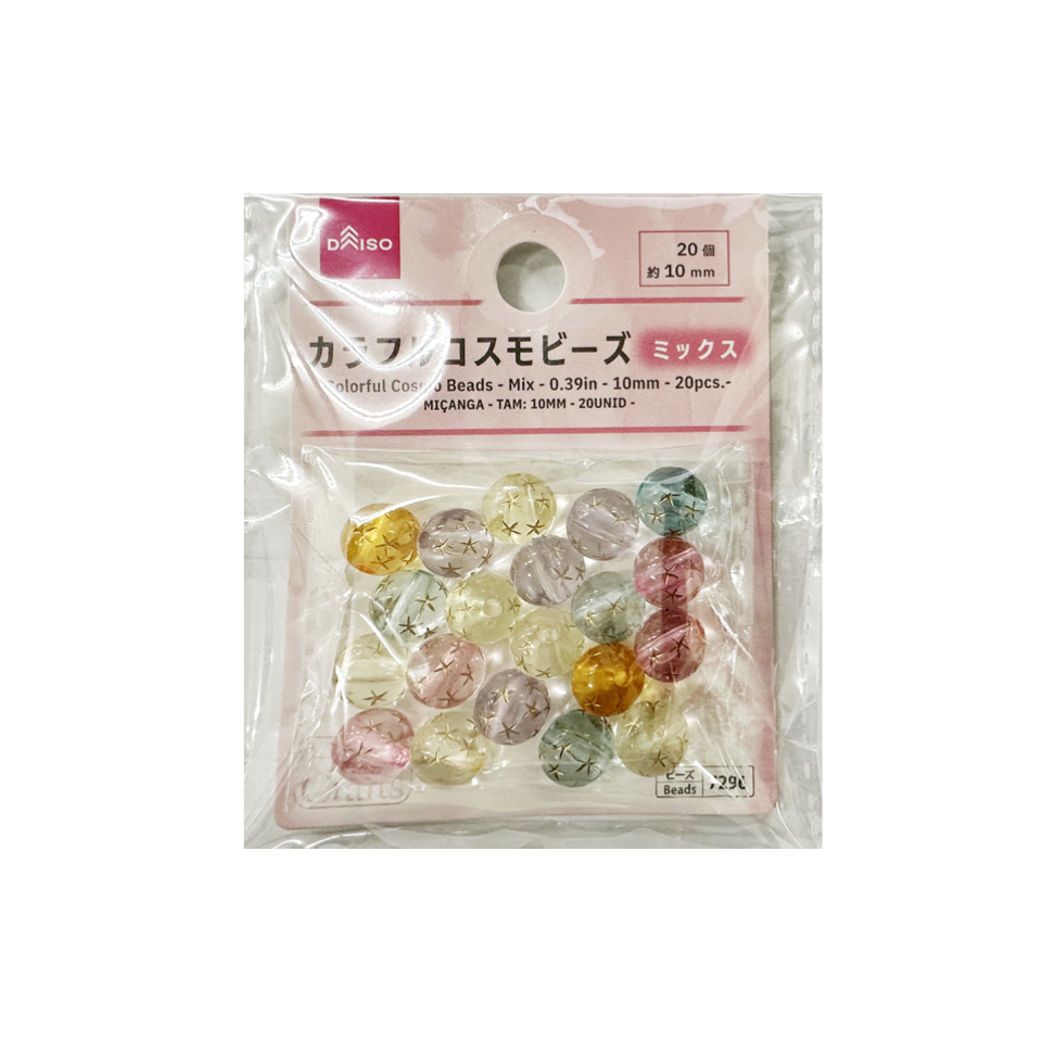 Coloful Cosmo Beads Mix 10mm