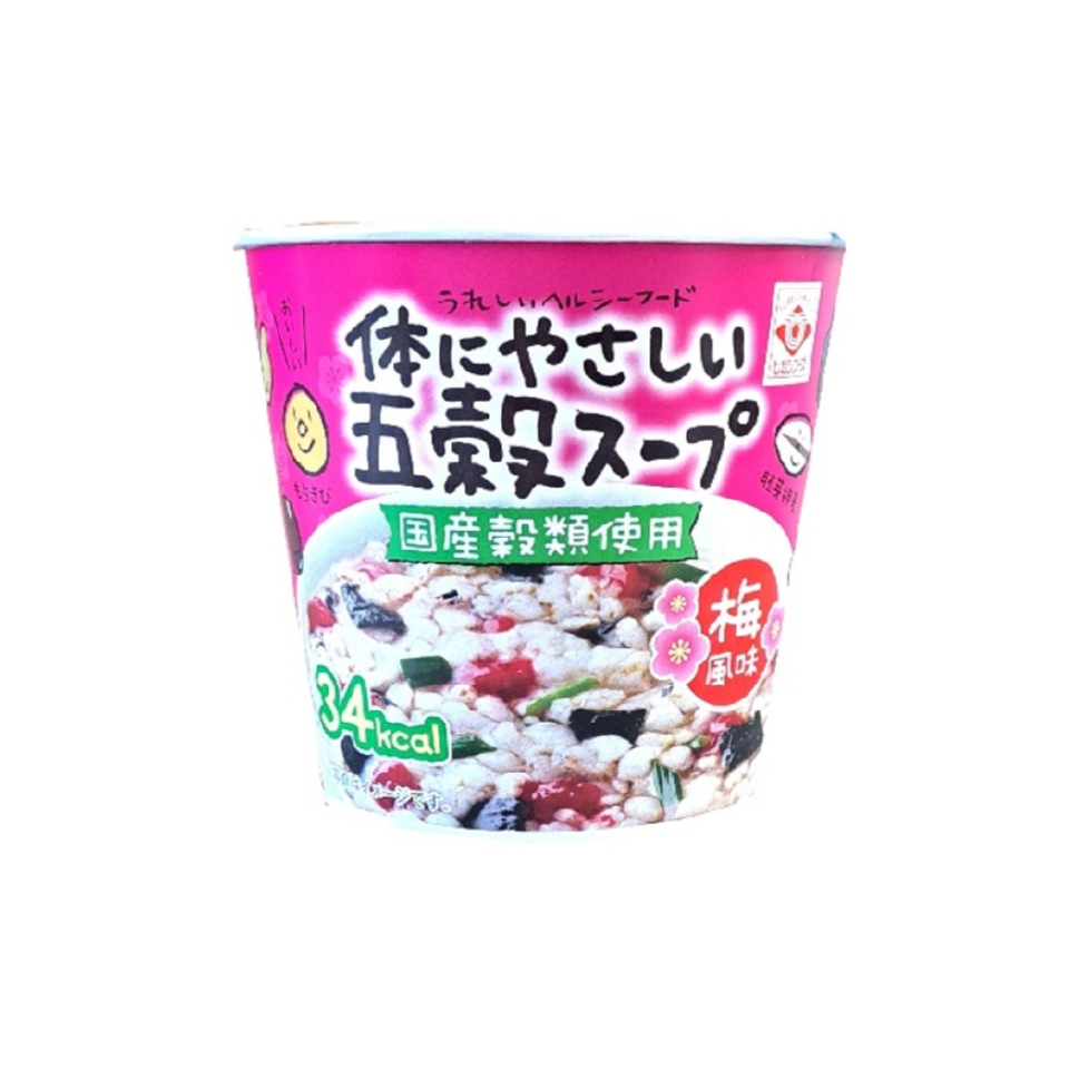 Higashimaru Cup Healthy Five Grain Soup Plum Flavor 11g