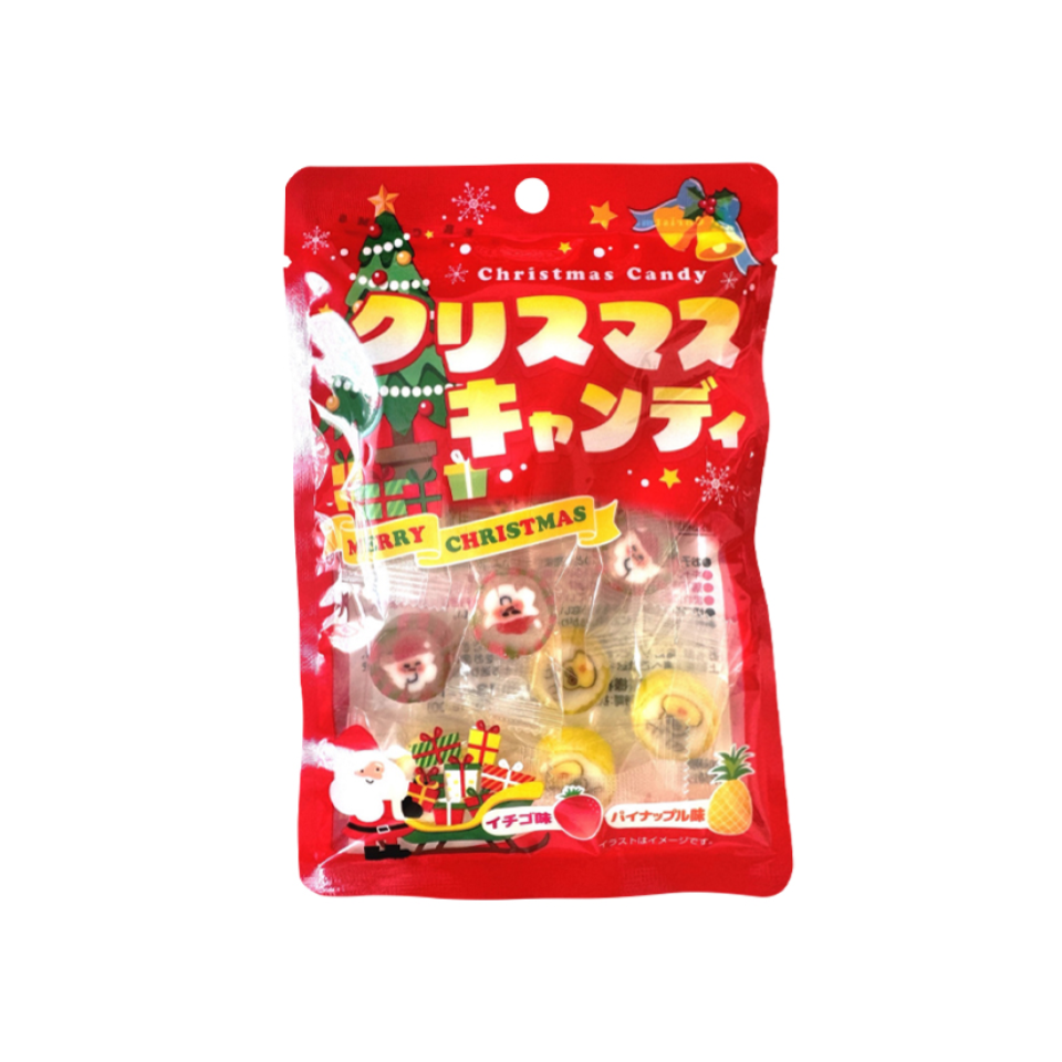Christmas First Japan Candy Pineapple Flavor and Strawberry Flavor 40g