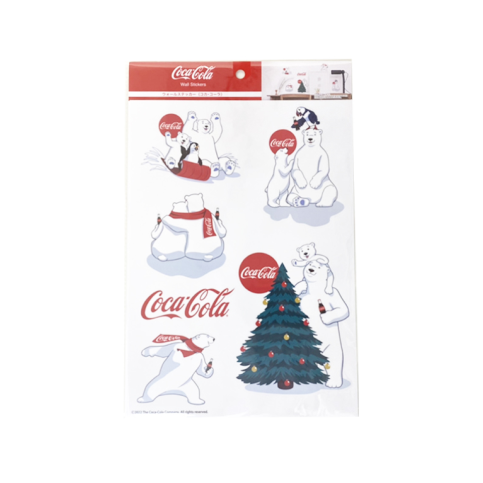Christmas Wall Stickers Coca-Cola Polar Bear
