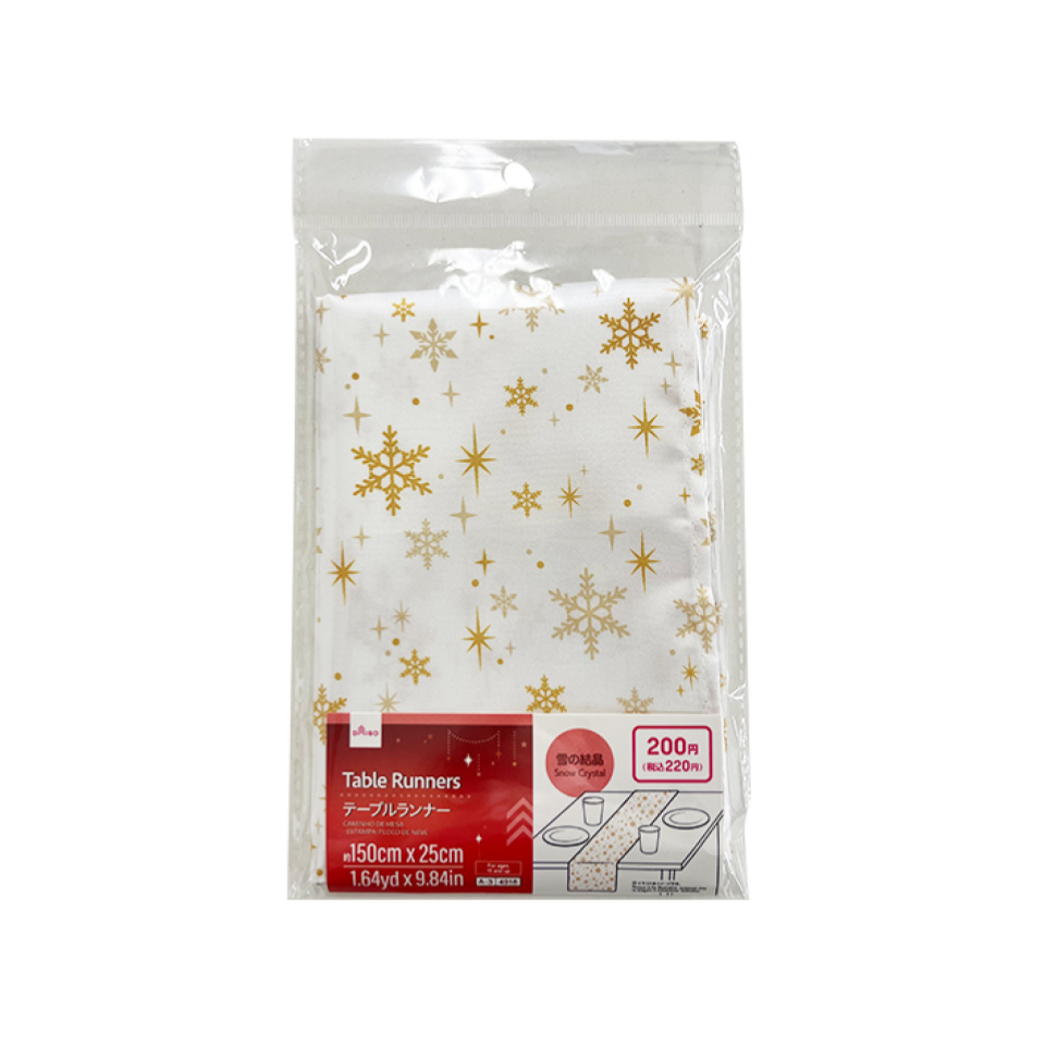 Christmas Table Runners Snow Crystal