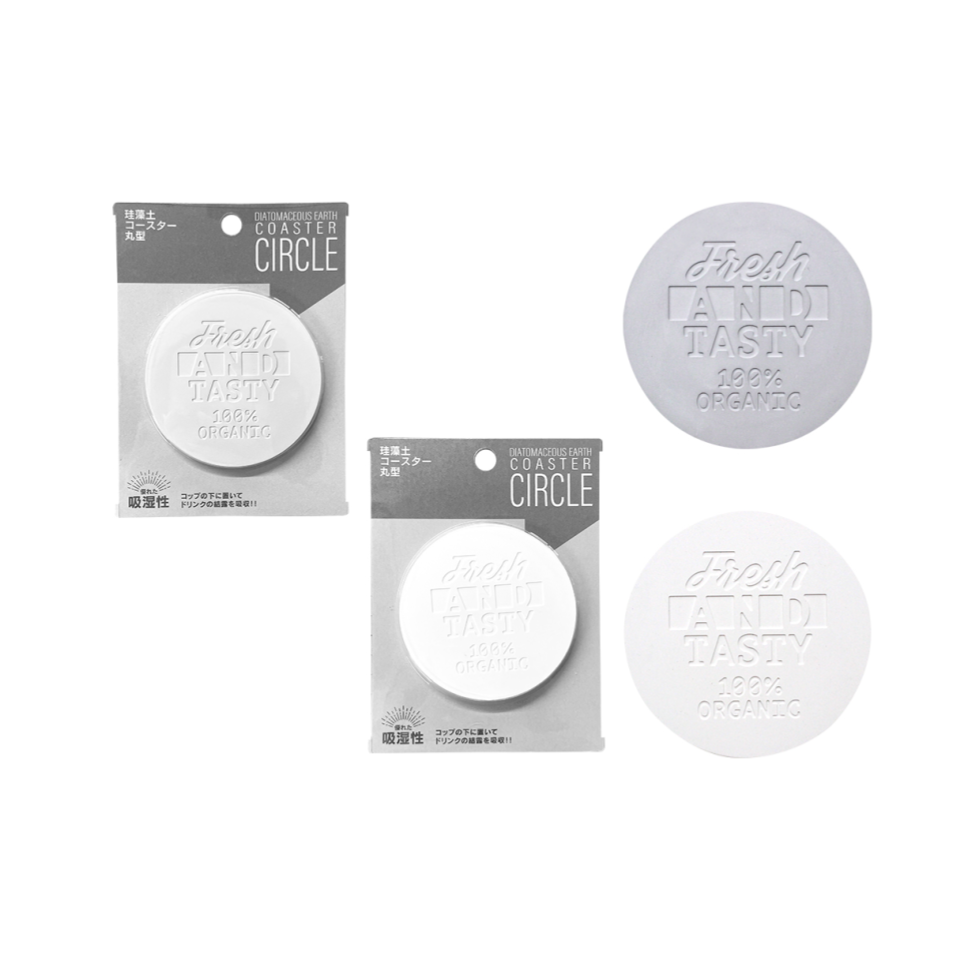 Diatomaceous Earth Coaster Round Type