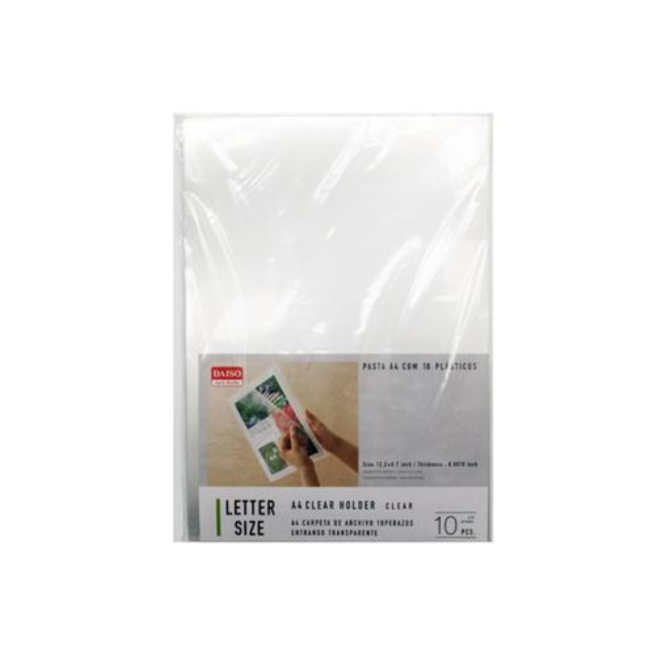 A4 Clear Holder 10pcs Letter Size