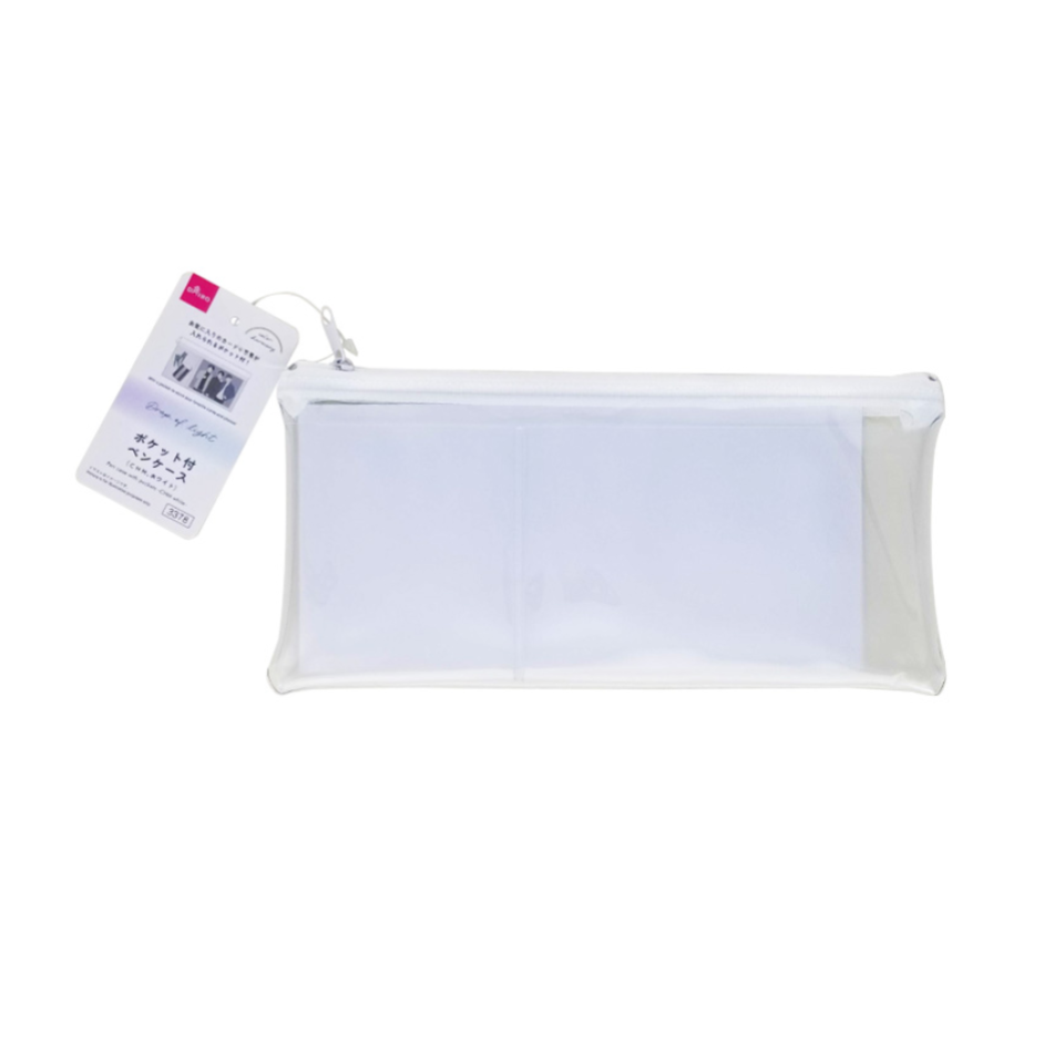 Pen Case with Pockets White