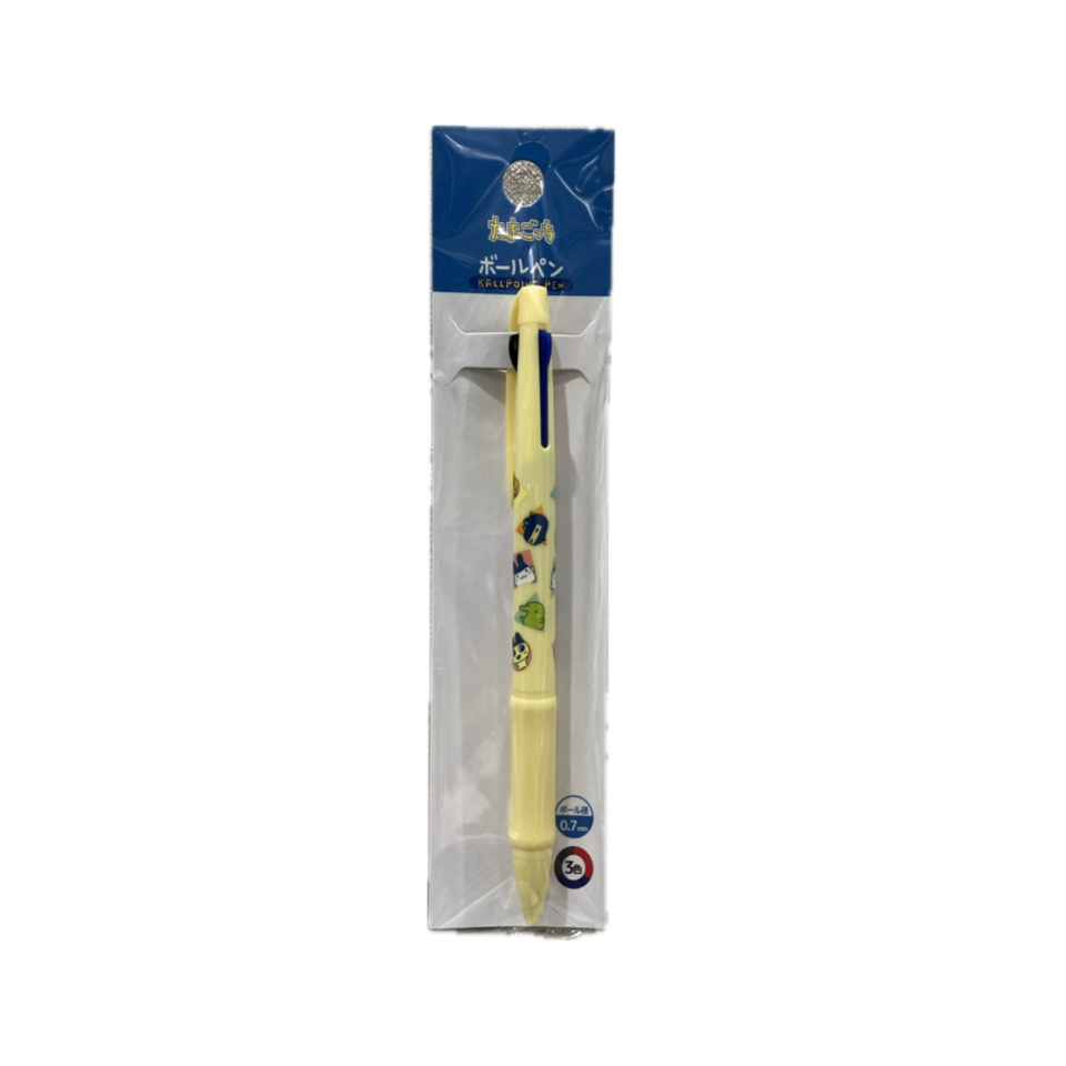 Tamagotchi Three Color Ballpoint Pen Yellow