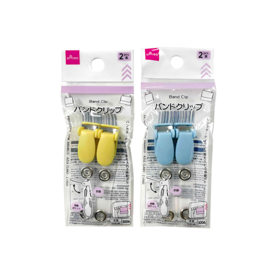 Band Clip Yellow/Light Blue