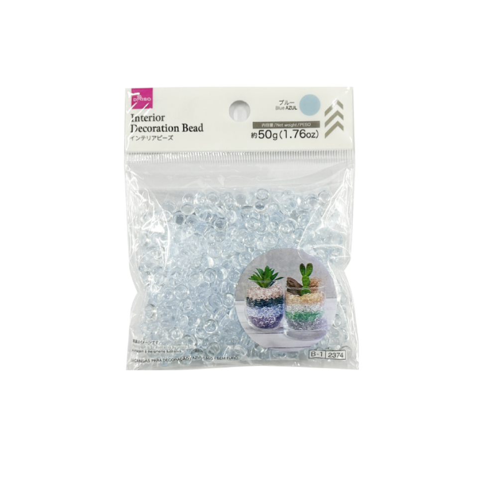 Interior Decoration Bead Blue without Hole 50g