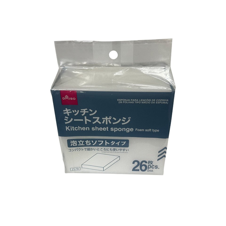 Kitchen Sheet Sponge Foam Soft Type 26pcs