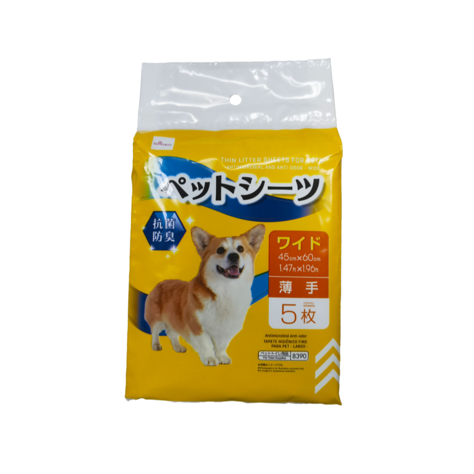 Thin Litter Sheets for Pets Antimicrobial and Anti-Odor Wide