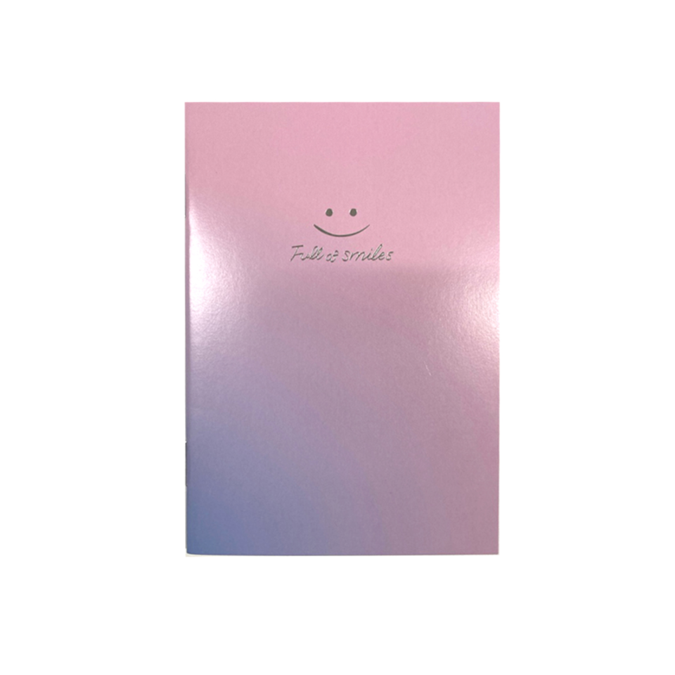 Gradation Notebook B7 Grid 3mm Light Pink