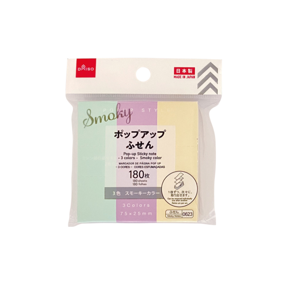 Pop-Up Sticky Note Smokt Color 180pcs