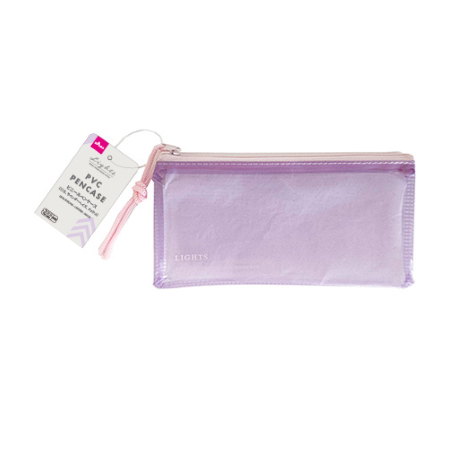 PVC Pencase Lavender Haze Mesh