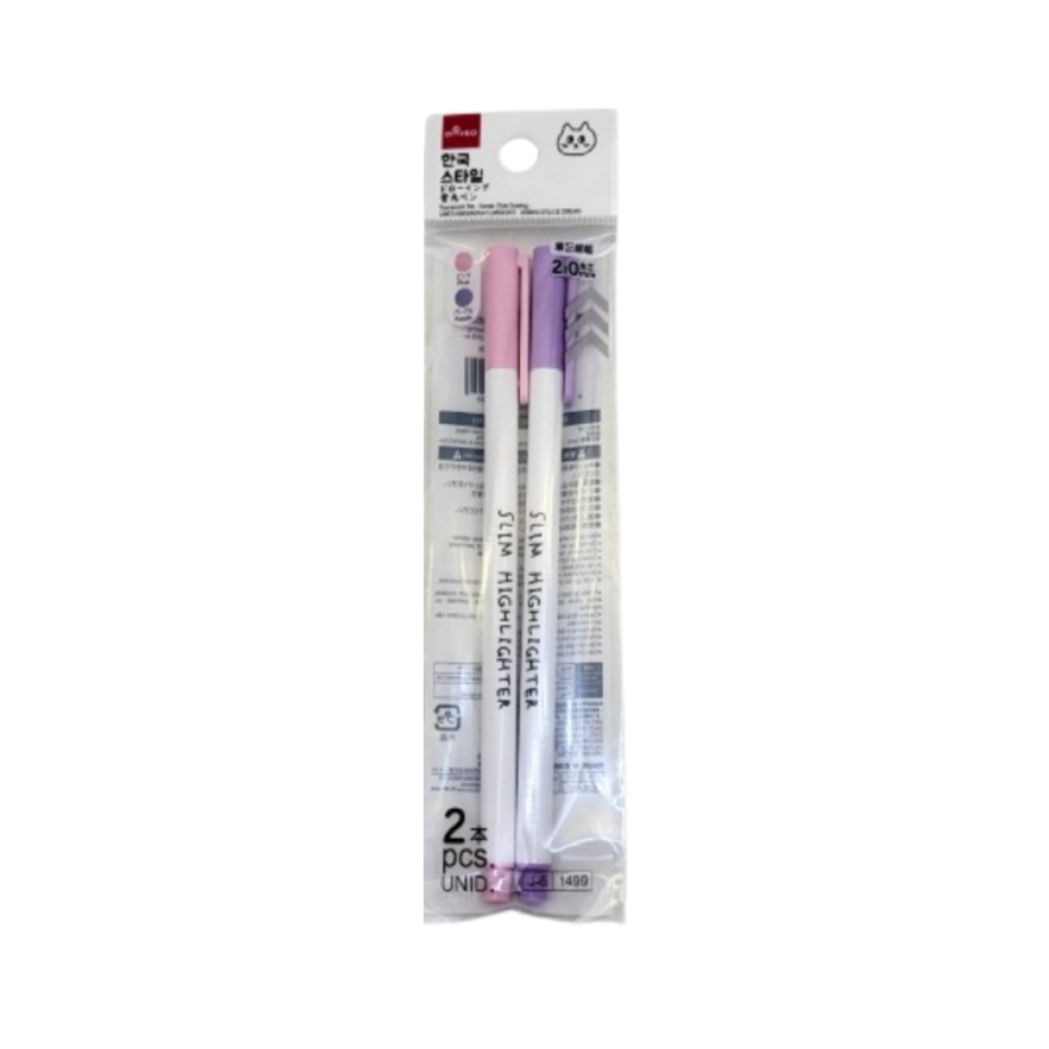 Fluorescent Pen Korean Style Drawing Fine Square Tip 2mm